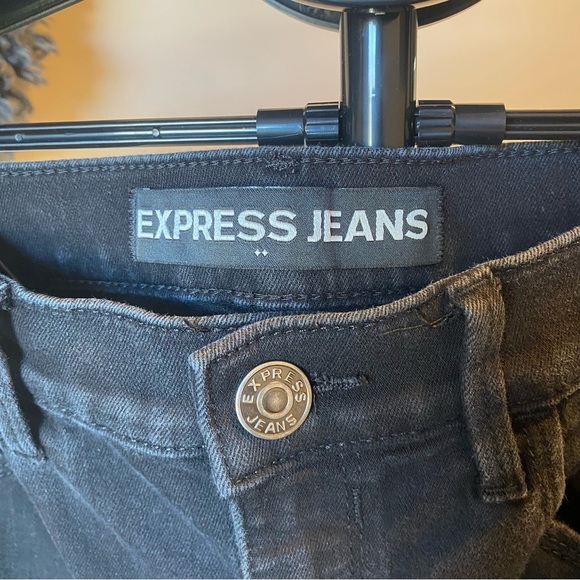 Express Black Distressed Jeans - Picture 4 of 6